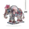 Acrylic Decorative Sign Cat Colorful 2D Flat Print Cute Elephant Ornament Crystal Art Home Decor Figurine Table Ornament Gifts