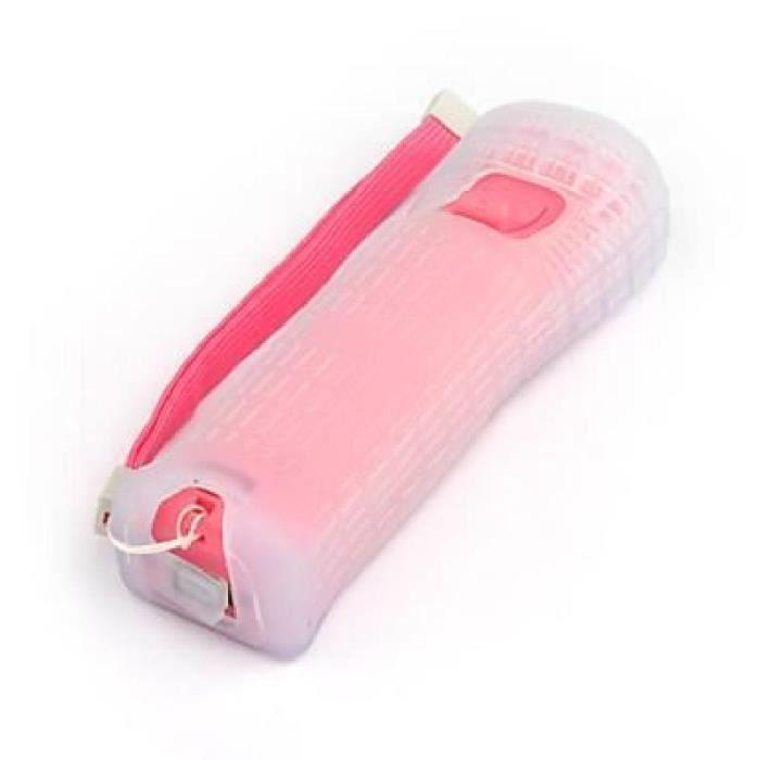 Manette de jeu - Wii - Compatible Motion Plus - Nunchuck Inclus - Couleur Rose - Sans fil