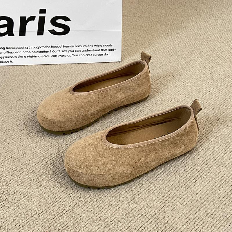 CRLAYDK Women's Footbed Comfortable Slip On Mules House Slipers With Arch Support Ladies Suede Moccasins Casual Flat Shoes