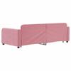 Pull out Daybed Pink 90x200 cm Velvet