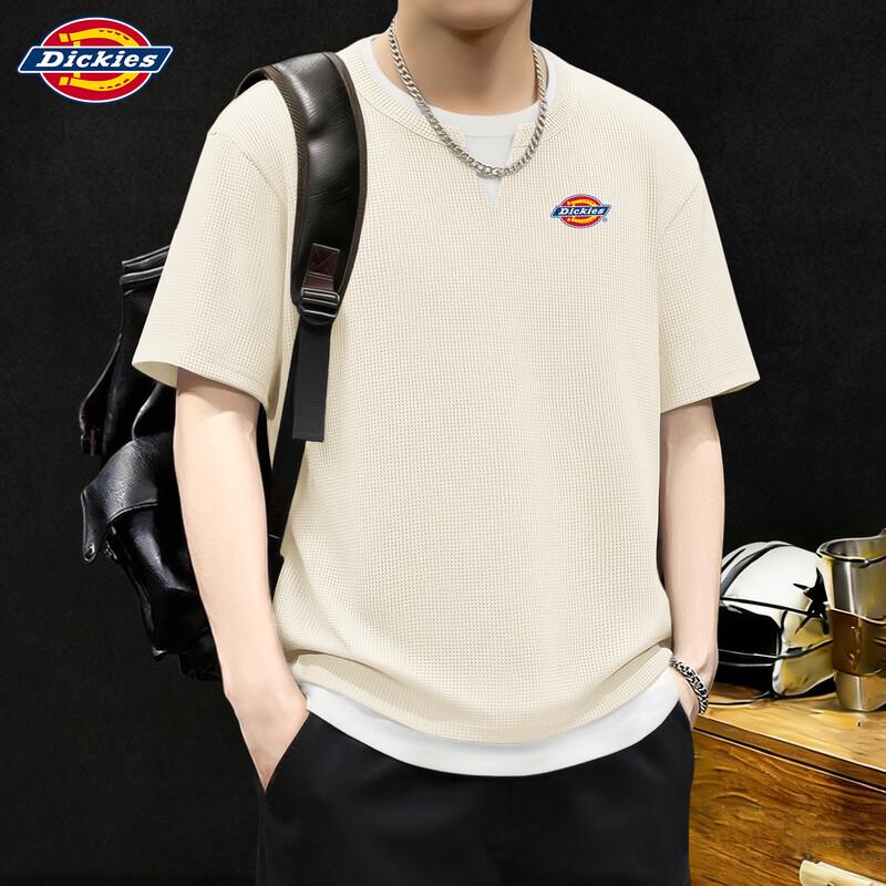 

Мужская вафельная футболка Dickies с коротким рукавом, имитация двух предметов 2XL