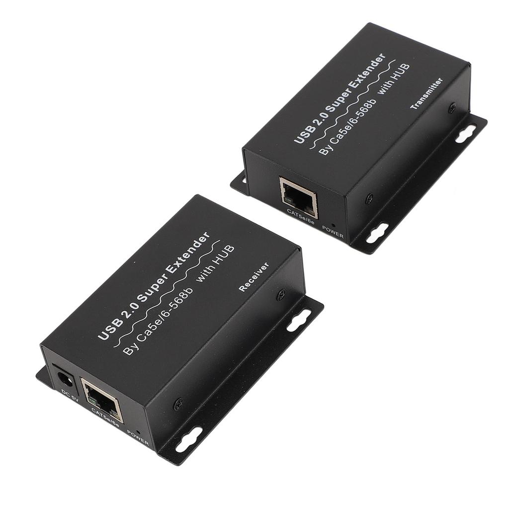 Über Ethernet USB RJ45 Extender 120m 480Mbps 4 USB2.0 Hub Sender Empfänger Über Ethernet