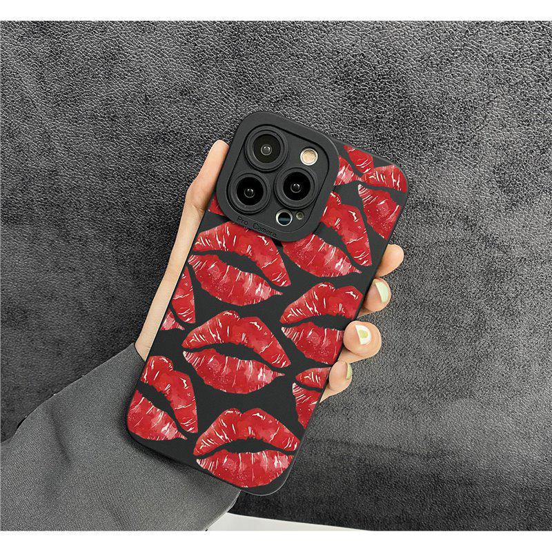 

Привлекательный красный губы Чехол на весь экран для Apple iPhone 12 Pro Max iPhone 14