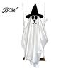 Reusable Halloween Party Decorations Hanging Ghost for Outdoor Decoration, Cute Flying Satin White Scary Prop Home, Tree, Porch, Patio, Lawn, Garden,
