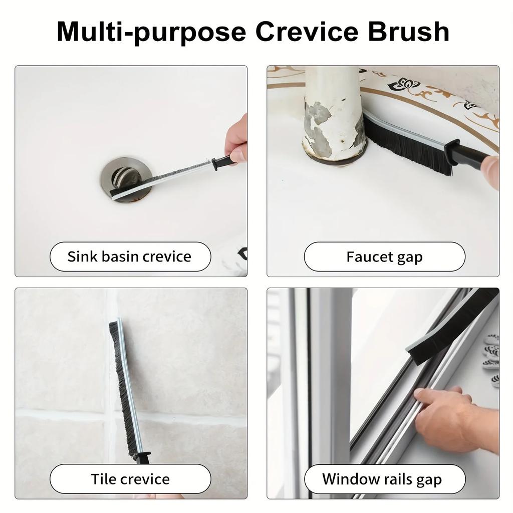 11pcs Multi-Purpose Cleaning Brush Set with Long Handles Portable Design for Tight Spaces, Ideal for Kitchen, Bathroom, Toilet