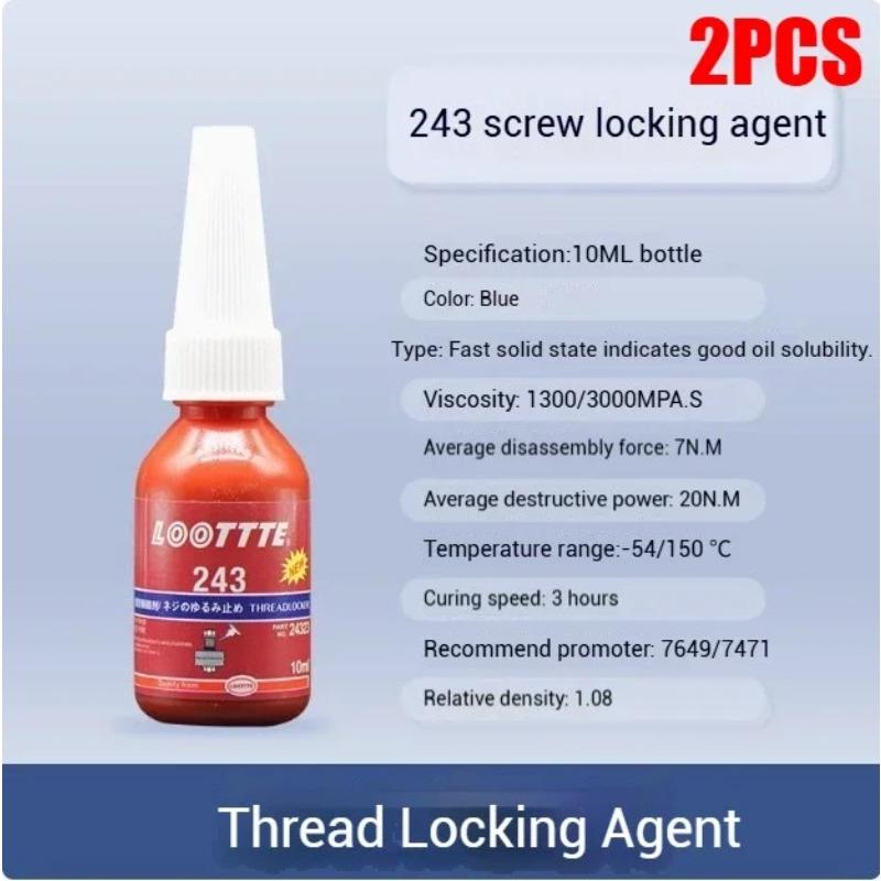 Screw Lock Threadlocker Red Screw Glue Thread Locking Agent Anaerobic Glue Anti-loose Universal Thread Sealants