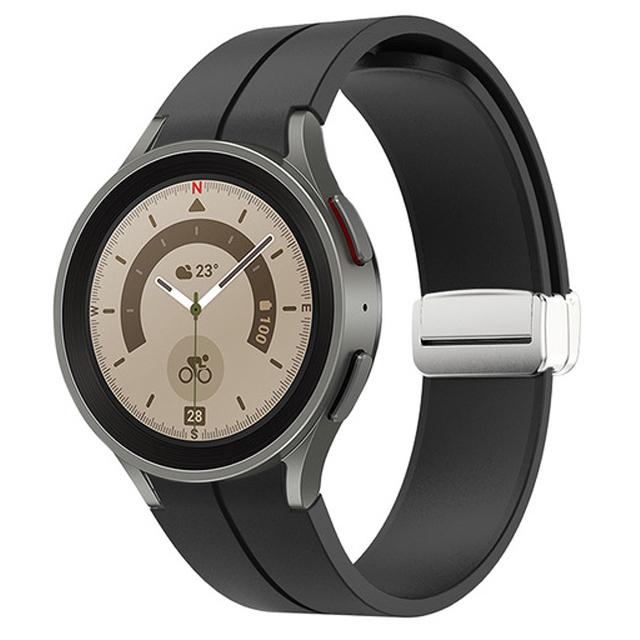 Band for Samsung Watch 7/4/5/6/5 Pro/classic/FE 44mm 40mm Magnetic Silicone Sport No Gaps Bracelet Correa Galaxy Watch 7 Strap