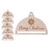 6x Macrame Ornaments Christmas Ornament DIY Semi Circle Hanging Pendants