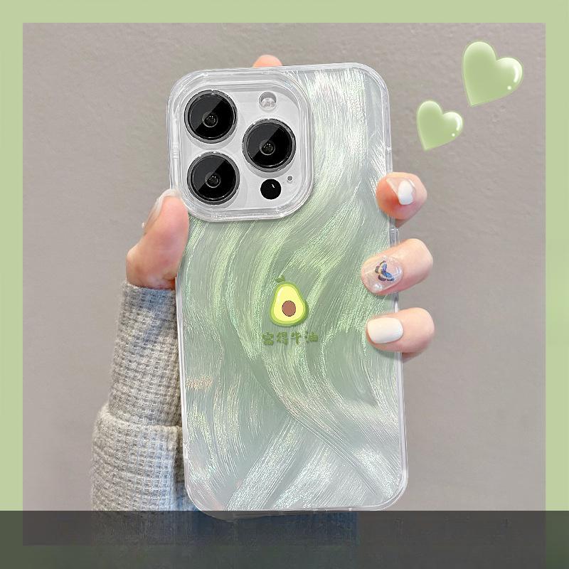 Applicable To Apple 15 Mobile Phone Case Iphone14 Berry Has Trouble Bracket 13 Feather Yarn Laser 12/11 Premium All-inclusive X
