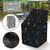 1Pcs Single Chair Garden Chair Cover 210D Polyester Cloth Outdoor Dustproof Cover Stacking Waterproof Chair Protector