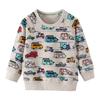 Boys Kids Long Sleeve Cartoon Knit Sweatshirt European Style Casual Children Clothing