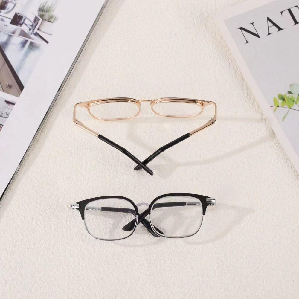 Ellipse Rahmen Plüschpuppe Brille Foto Requisite Haustierbrille Niedliche Puppenbrille 20cm Puppen