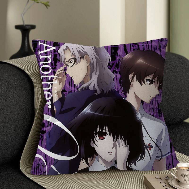 Japanese Horror Anime Another Pillowcase Toon Gift Cushion Cover Bedroom Home Sofa Chair Seat Decor Pillow Case