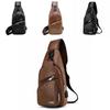 Herren Umhängetasche Mit USB-Ladefunktion Und Klassischem Sling-Design**