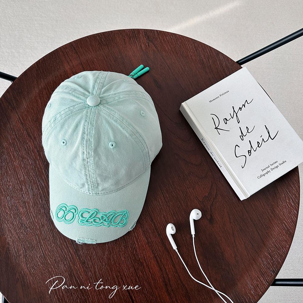 Spring and Summer Parent Child Style Korean Old-fashioned Candy Color Versatile Baseball Cap Baby Sun Hat