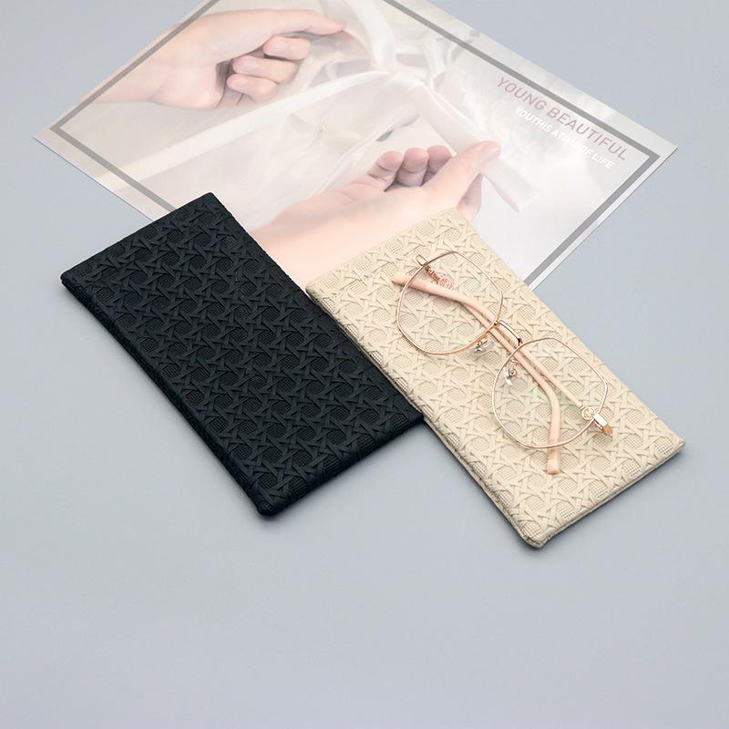 Portable Squeeze Top Case Sunglass Case - Δερμάτινη μαλακή θήκη γυαλιών ηλίου Εύχρηστη Θήκη για γυαλιά ηλίου
