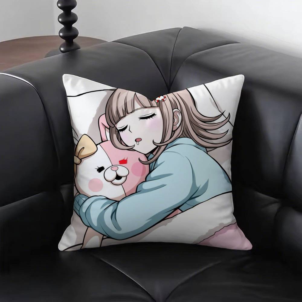 Anime Danganronpas Pillow Case Fashion Square Pillowcase Bedroom Sofa Room Ins Decoration Leisure