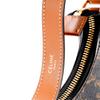 Celine Ava Classic Monogram Canvas Adjustable Shoulder Strap Leather Tote Bag Small Women Handbags Brown 193952BZJ-04LU