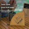 Saco de armazenamento de papel de filtro de café à prova de poeira, à prova d'água, reutilizável, portátil, organizador de papel para café feito à mão, bolsa de transporte com zíper