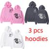 Autumn Unisex Hoodies Fashion Letter Pullover Long Sleeves Loose Casual Vintage Men's Women's Sweatshirts