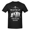 Unisex Beam Me Up This Place Sucks Funny T Shirt Vintage Cotton Crewneck Tshirts