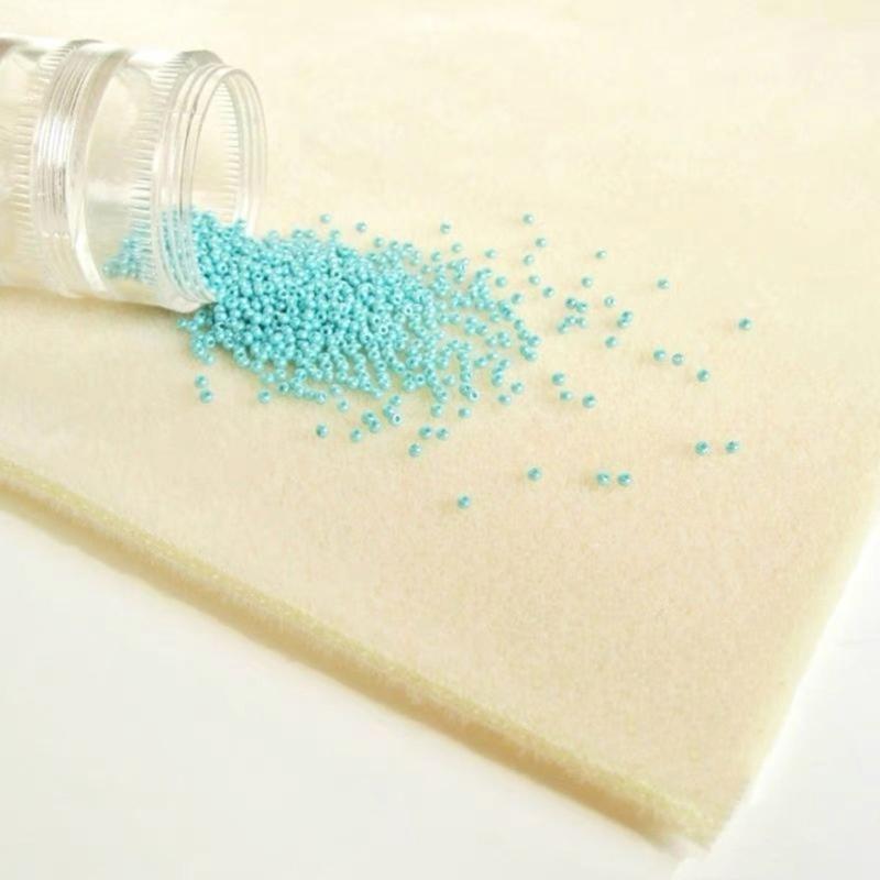 2 Pack Padded Bead Cloth Sponge Bead Pads Hand Cushion Bead Pads Jewelry Essential Tool Perfect for DIY Beading Projects