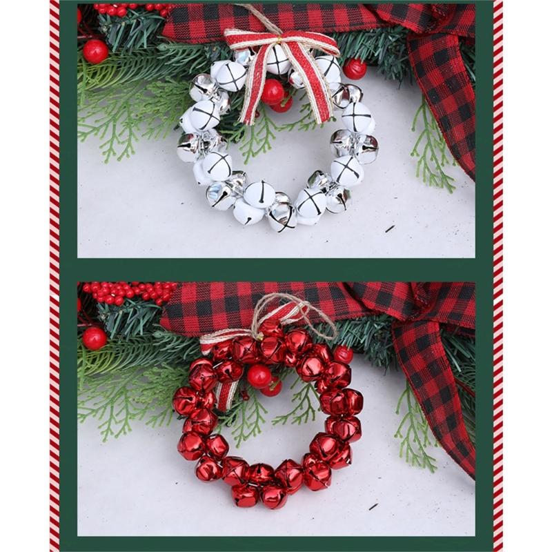 Weihnachtsglocke Hängedekoration 12 cm Weihnachtsbaum Metallglocke Schmuck für Haustür Kaminsims Festival Feier