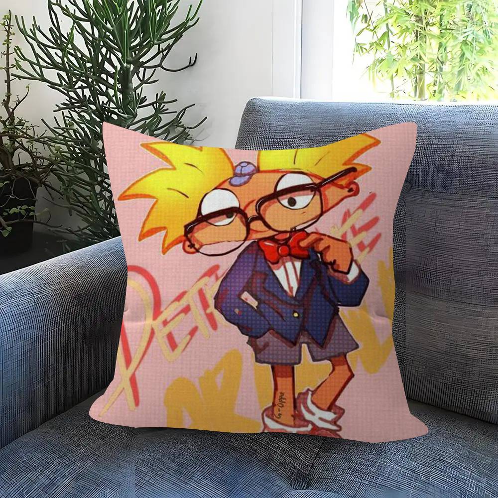 Cushion Cover Car Throw Pillow Case For Sofa Car Christmas Gift Xcm Xcm Hhey Arnolds Cartoon