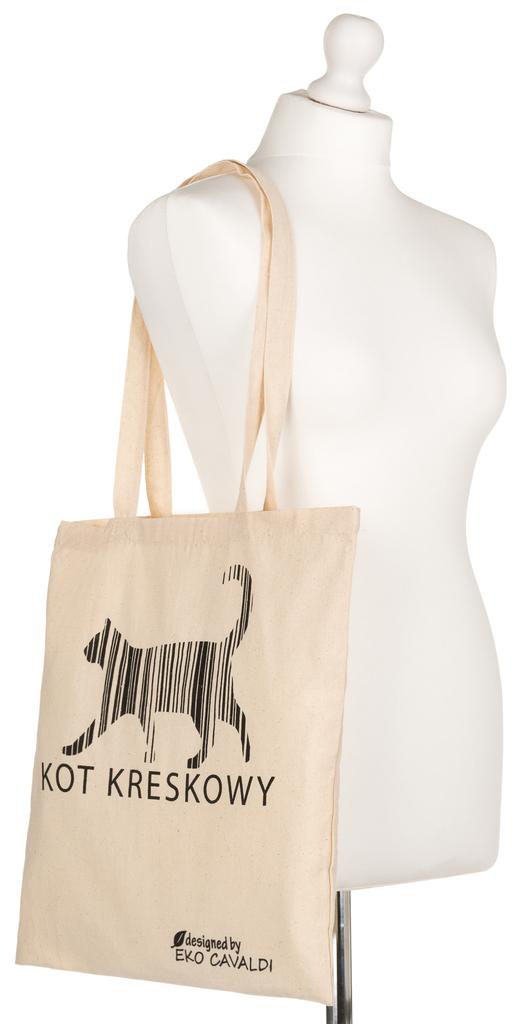 Cotton Bag. EKO-23-(CARTON CAT)-2105 Natural