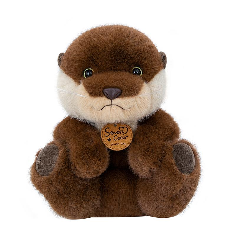 Cute Simulated Party Otter Plush Toys Children's Sleeping Pillow Office Dolls Aquarium Souvenirs