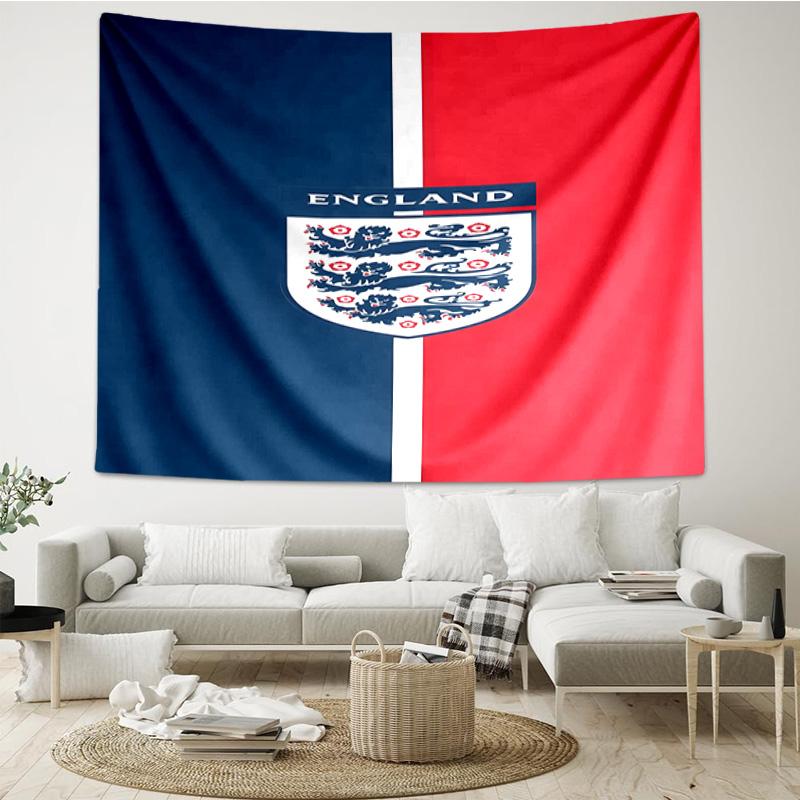 1PC England Football Crest Printed Tapestry Room Decoration Wall Hanging for Living Room Bedroom, dormitory, Birthday and Christmas gifts