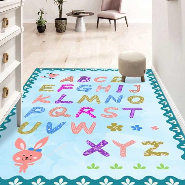 

Новый детский ковер у кровати с рисунком из мультфильма для девочек-подростков, милый ковер с рисунком из мультфильма, декоративный ковер для детской комнаты, коврик для ползания 80x120cm