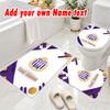 Personalized Anderlecht FC 3Pcs Flannel Toilet Mat Set Custom Text Bathroom Rug Non Slip