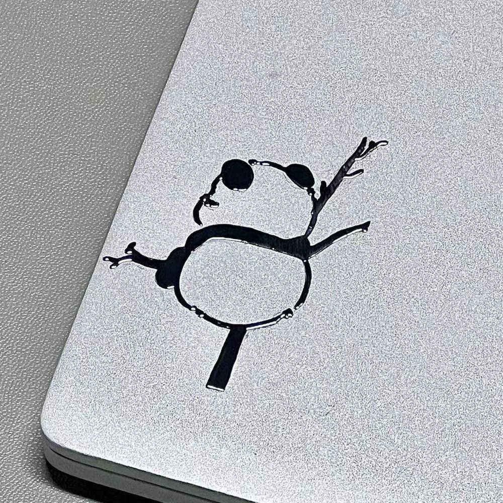 Cartoon Computer Metal Sticker Panda Planner Scrapbooking Fashion Diary Stickers  Laptop Computer
