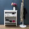 Meubl white NARROW SHOE CABINET for the hall MADE OF MDF