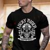 Skull Rider Motorcycle Bike Motorbike T-Shirt Quick Drying Shirt Plain White T Shirts Summer Ca