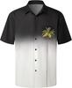 Summer Men's Beach Shirt Printed Hawaiian Short Sleeve Flower Shirt Boys