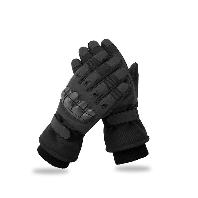 

Men s Fleece-Lined Ski Gloves: Warm, Cold-Proof, Non-Slip, Wear-Resistant for Winter Cycling, Mountaineering, Outdoor Training, and Motorcycling. One Size