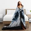 Twilight Saga Jacob Wolf Moon Loca Velvet Throw Fashion Blankets Retro Movie for Home Knitted Fashion Blanket Car Lightweight Portable Quilt