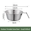 Yizi Stainless Steel Portable Stackable Sierra Bowls, 12cm (2-Pack)