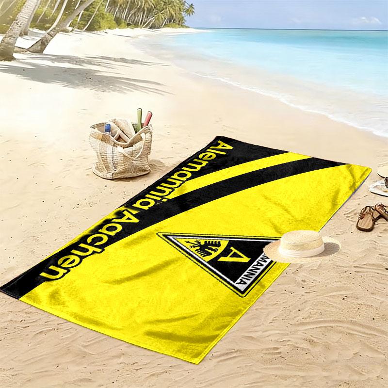 Alemannia Aachen Art Print Beach Towel, Large Soft Quick Dry Towel for Beach Camping Swimming