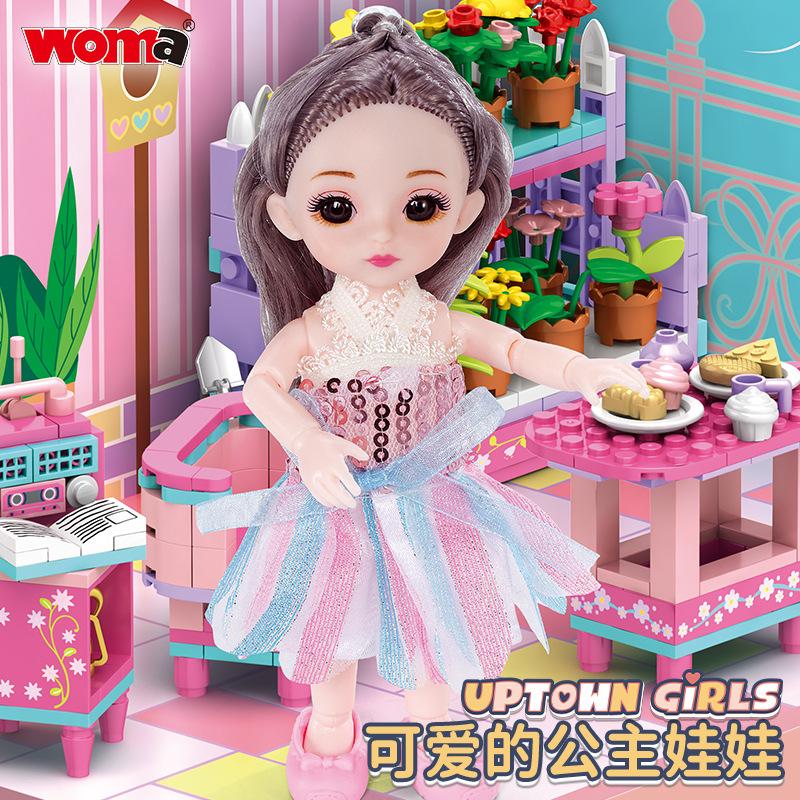 C0235 Compatible Le Small Particles High Assembled Building Block Girl Dream Princess Room Gift For Girlfriend