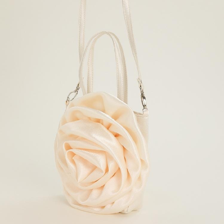 Shoulder Bag Clutch Bag 3D Rose Shape Crossbody Bag Handbag Fashion Tote