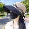 Summer Hat Large Head Circumference Breathable Mesh Sun Protection Hat with Extended Brim Mesh Top Outdoor Travel Sunshade Hat