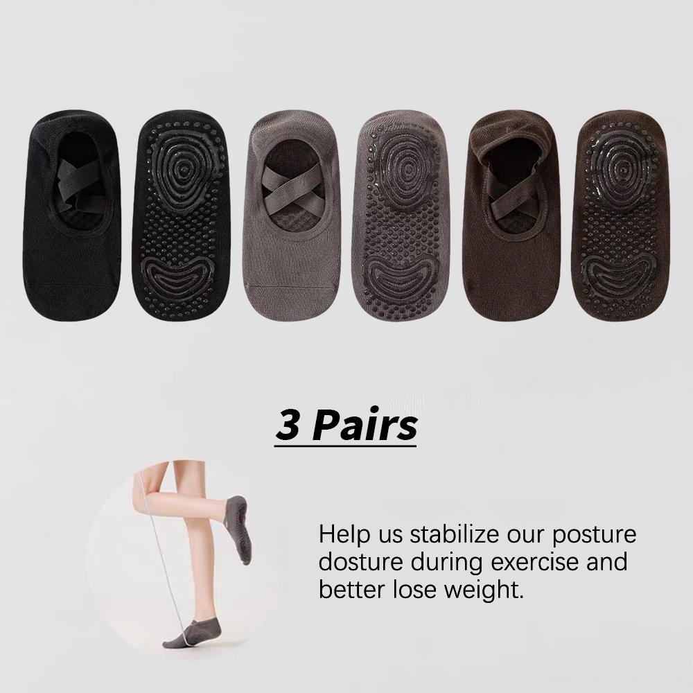 Professional Women Yoga Sock Silicone Anti-slip Ballet Pilates Socks Women Backless Breathable Bandage Yoga Sport Sock
