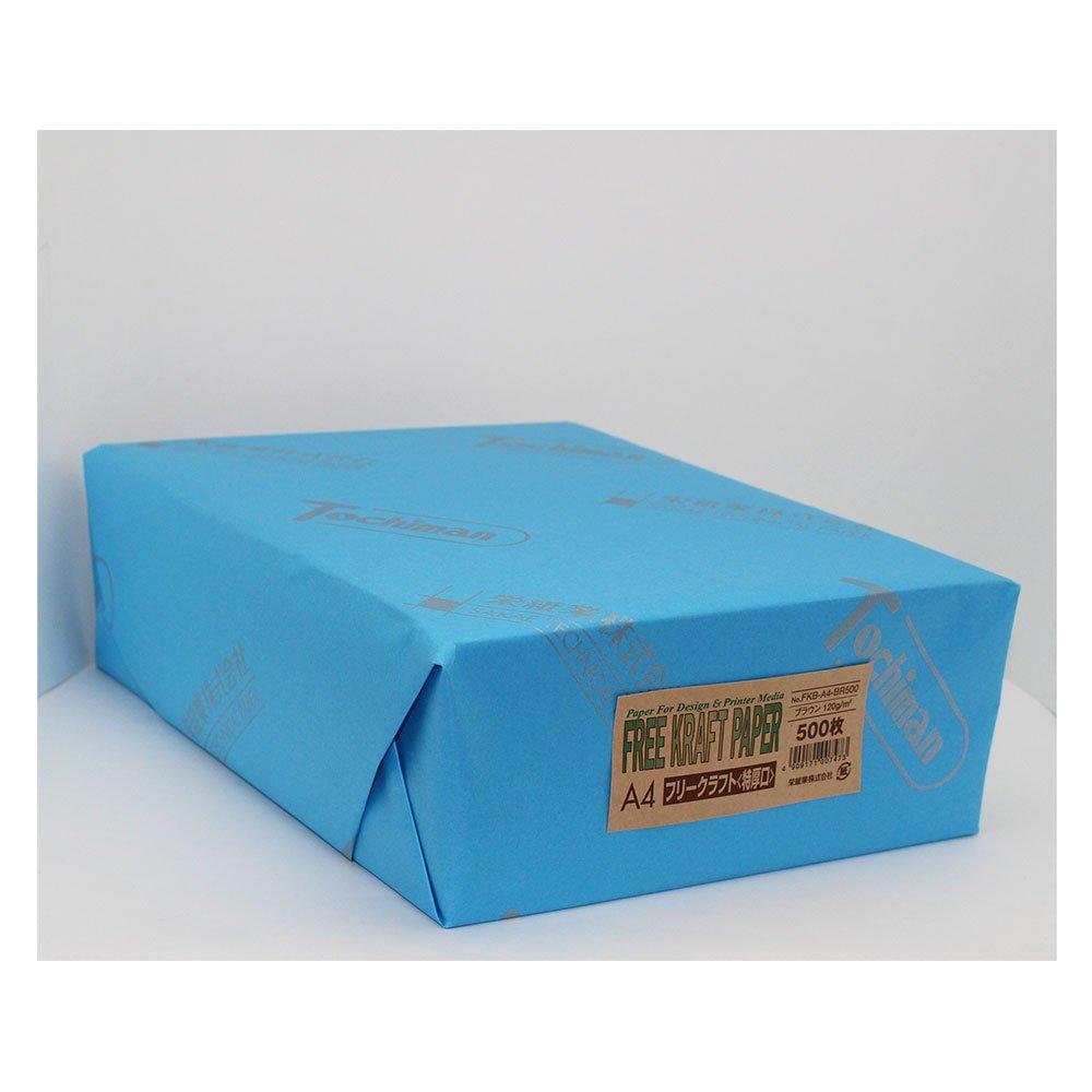 SAKAE Technical Kraft Free Kraft Extra 500 Paper, Paper, Paper, Heavyweight, A4, Brown, Sheets, FKB-A4-BR500
