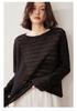 Lekasha Women's Summer Cashmere Hollow Knitwear: Long Sleeve Loose Casual Cover-Up