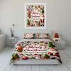 Christmas Design with Santa Bedding Duvet Cover Set Duvet Cover Pillowcases  (1*Duvet Cover 2*Pillowcases, Without Duvet Insert)