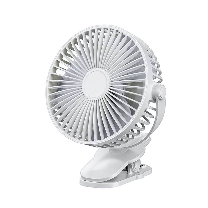 High-Power USB Clip Fan with Automatic Oscillation