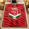 Flannel BlanketWales Rugby Warm Soft Throw Blanket for Indoor Sofa Bed Living Room Use